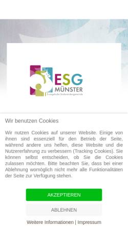Vorschau der mobilen Webseite www.esgmuenster.de, ESG Münster