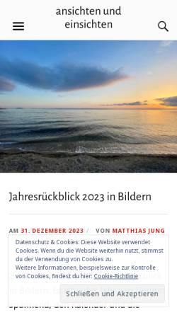 Vorschau der mobilen Webseite www.matthias-jung.de, Predigten und Privates von Pfarrer Matthias Jung