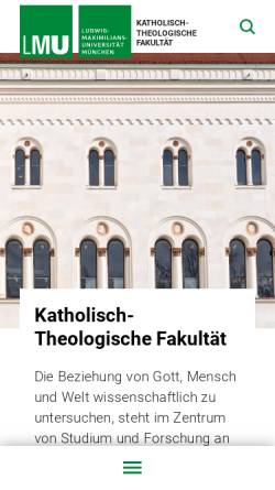 Vorschau der mobilen Webseite www.kaththeol.uni-muenchen.de, Archiv für katholisches Kirchenrecht