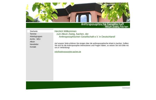 Vorschau von www.anthroposophie-aachen.de, Aachener Zweig