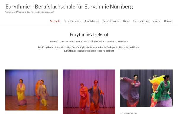 Vorschau von www.eurythmieausbildung-nuernberg.de, Eurythmie–Schule Nürnberg
