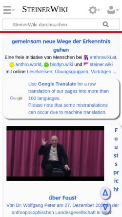 Vorschau der mobilen Webseite www.fvn-rs.net, Freie Verwaltung des Nachlasses von Rudolf Steiner