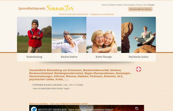 Vorschau von www.gesundheitspraxis-sonnentor.de, Gesundheitspraxis SonnenTor