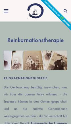 Vorschau der mobilen Webseite www.reinkarnationstherapie.org, Reinkarnationstherapie Noall Conrad