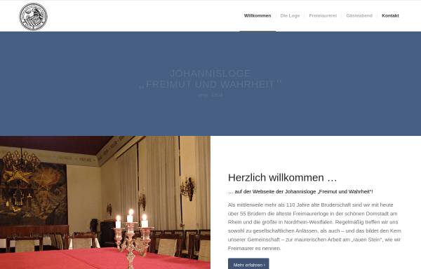 Vorschau von www.loge-koeln.de, Freimut und Wahrheit zu Coeln