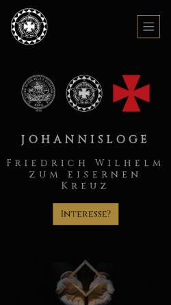 Vorschau der mobilen Webseite loge-bonn.de, Friedrich Wilhelm zum Eisernen Kreuz
