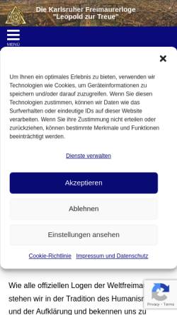 Vorschau der mobilen Webseite lzt-karlsruhe.de, Leopold zur Treue