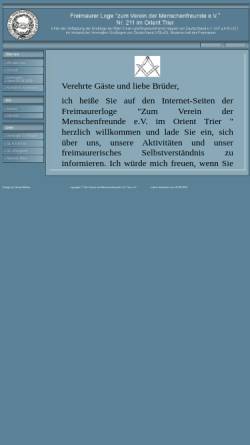 Vorschau der mobilen Webseite www.freimaurerloge-trier.de, Zum Verein der Menschenfreunde