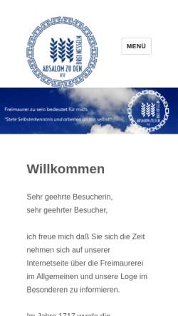 Vorschau der mobilen Webseite www.absalom.de, Absalom zu den drei Nesseln