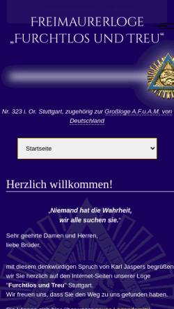 Vorschau der mobilen Webseite www.furchtlos-und-treu.de, Furchtlos und Treu