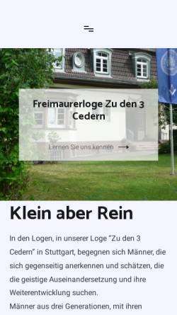Vorschau der mobilen Webseite www.zuden3cedern.de, Zu den 3 Cedern