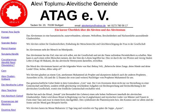 Vorschau von www.alevitentum.de, Alevi Toplumu-Alevitische Gemeinde - ATAG e. V.