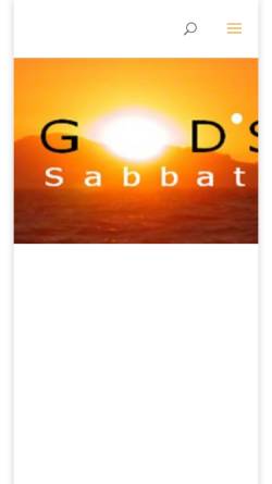 Vorschau der mobilen Webseite www.gods-sabbath.de, God's Sabbat