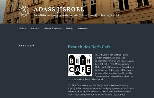 Vorschau von adassjisroel.de, Beth Café Berlin