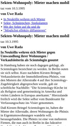 Vorschau der mobilen Webseite www.religio.de, taz