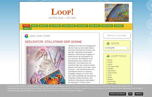 Vorschau von www.astrologie-zeitung.de, Loop!