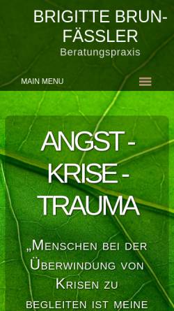 Vorschau der mobilen Webseite www.angst-krisen-traumaberatung.ch, Angst-Krisen-Traumaberatung / Beratungspraxis Brigitte Brun-Fässler