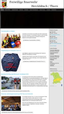 Vorschau der mobilen Webseite www.ff-heroldsbach-thurn.de, Freiwillige Feuerwehr Heroldsbach Thurn