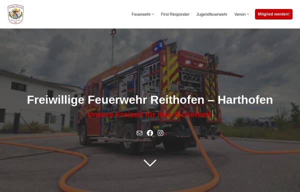 Vorschau von www.feuerwehr-reithofen-harthofen.de, Freiwillige Feuerwehr Reithofen-Harthofen