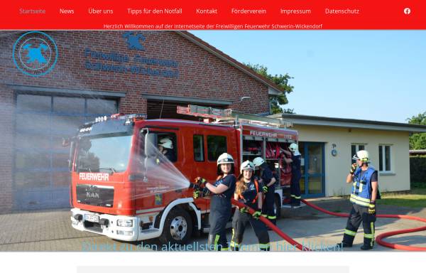 Vorschau von ff-wickendorf.de, Freiwillige Feuerwehr Schwerin-Wickendorf