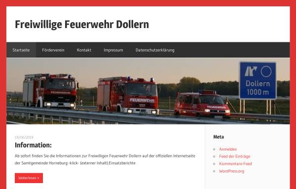 Vorschau von www.feuerwehr-dollern.de, Freiwillige Feuerwehr Dollern