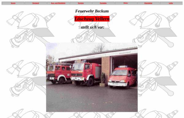 Vorschau von www.vellern.info, Freiwillige Feuerwehr Beckum - Löschzug Vellern