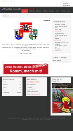 Vorschau der mobilen Webseite www.feuerwehr-spay.de, Freiwillige Feuerwehr Spay