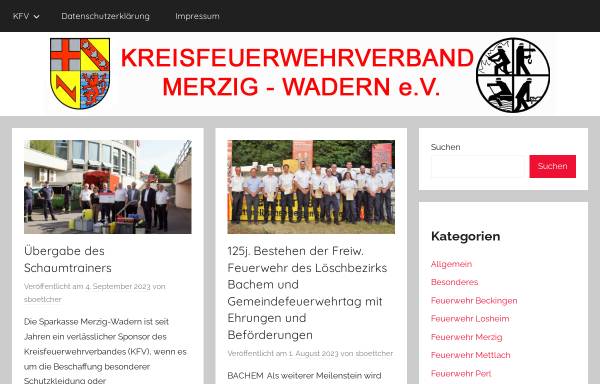 Vorschau von www.florian-merzig-wadern.com, Kreisfeuerwehrverband Merzig Wadern e.V.