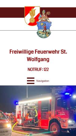 Vorschau der mobilen Webseite www.ff-stwolfgang.at, Freiwillige Feuerwehr St.Wolfgang im Salzkammergut