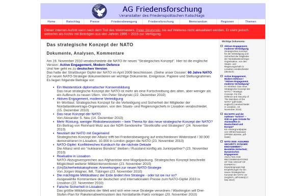 Vorschau von www.ag-friedensforschung.de, AG Friedensforschung: Das strategische Konzept der NATO
