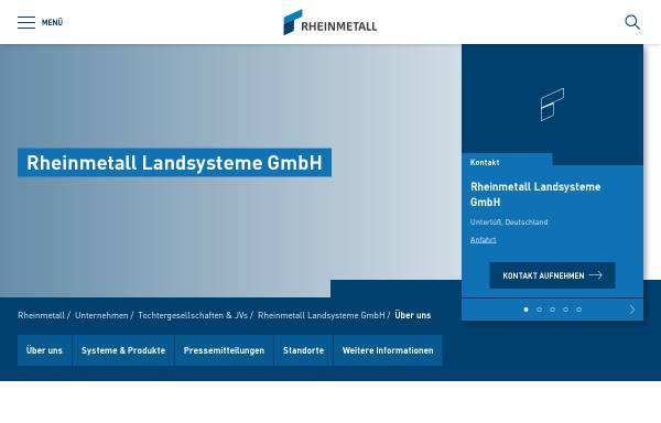Vorschau von www.rheinmetall-defence.com, Rheinmetall Landsysteme GmbH