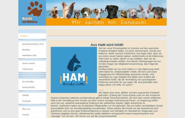 Vorschau von www.hunde-aus-mallorca.de, Hunde aus Mallorca suchen ein Zuhause