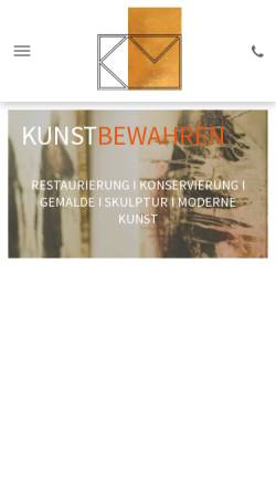 Vorschau der mobilen Webseite www.menz-restaurierung.de, Diplomrestauratorin Katrin Menz