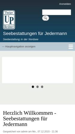 Seebestattungen für Jedermann