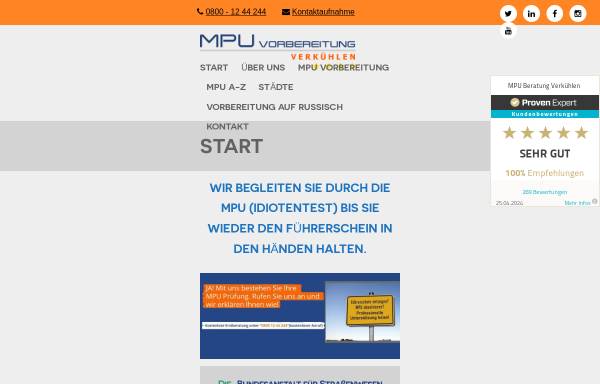 Vorschau von www.mpu-garantiert.de, MPU Beratung Verkühlen