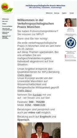 Vorschau der mobilen Webseite www.mpu-praxis-muenchen.de, Verkehrspsychologische Praxis München
