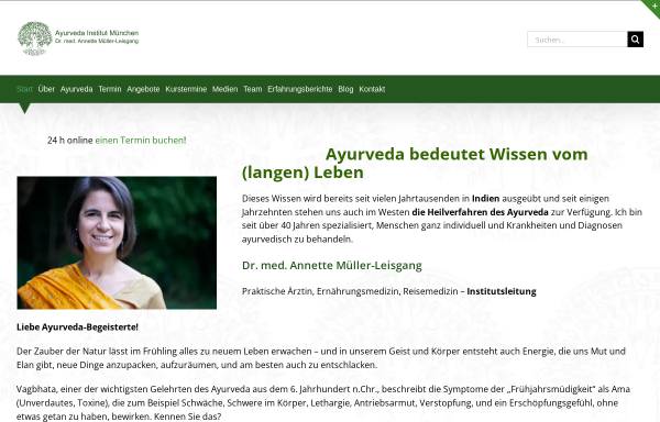 Vorschau von www.ayurvedainstitut.de, Ayurveda und Homöopathie
