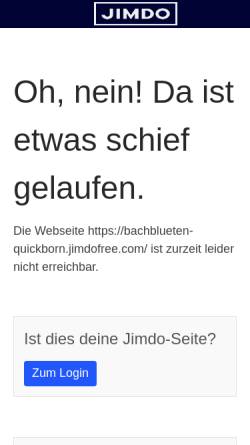 Vorschau der mobilen Webseite bachblueten-quickborn.jimdo.com, Marion Meister