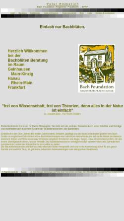 Vorschau der mobilen Webseite www.bachblueten-gelnhausen.de, Peter Emmerich