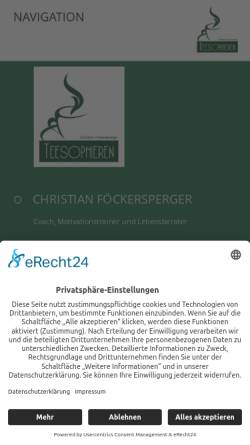 Teesophieren -Christian Föckersperger