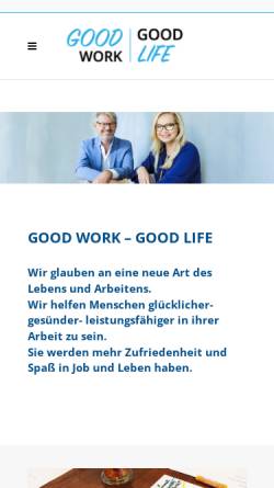 Vorschau der mobilen Webseite lagiewka.de, Justine Lagiewka Karriere- und Unternehmensentwicklung