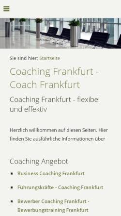Vorschau der mobilen Webseite www.tw-coaching-frankfurt.de, Thomas Weber Coaching