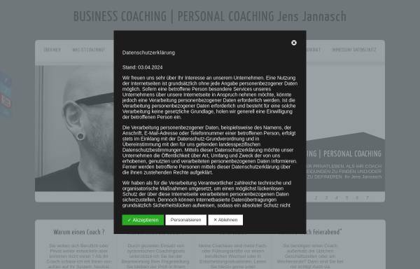 Vorschau von www.jannasch-coaching.de, Jens Jannasch I systemisches Business Coaching