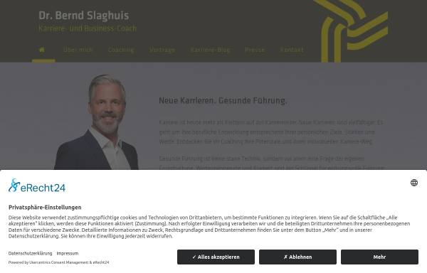 Vorschau von www.bernd-slaghuis.de, Dr. Bernd Slaghuis, Consulting Coaching