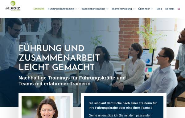 Vorschau von www.anke-michels.de, Anke Michels Consulting, Training, Coaching