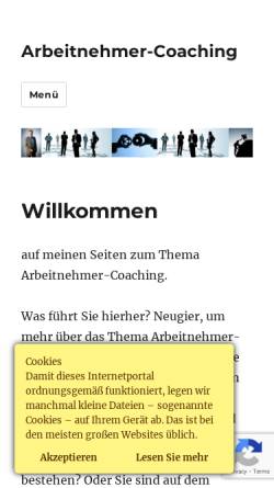 Vorschau der mobilen Webseite arbeitnehmer-coaching.de, Rolf Schmitt