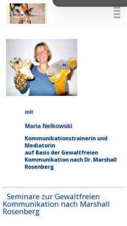 Vorschau der mobilen Webseite gewaltfrei-osnabrück.de, Maria Nelkowski