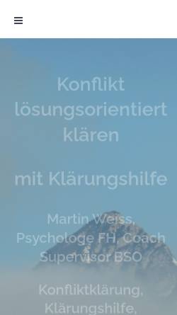 Vorschau der mobilen Webseite www.konfliktklärer.ch, Martin Weiss