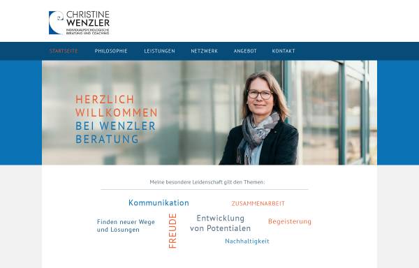 Vorschau von www.wenzler-beratung.de, Individualpsychologische Beratung und Coaching - Christine Wenzler