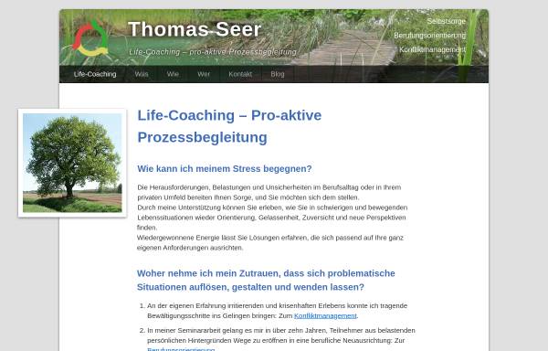 Vorschau von selbst-sorge.de, Thomas Seer Life Coaching